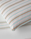 Rhythmic Line Kolay Ütülenir Çift Kişilik Nevresim Takımı 200x220 cm Turuncu-yeşil