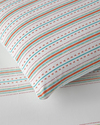 Rhythmic Line Kolay Ütülenir Tek Kişilik Nevresim Takımı 160x220 cm Turuncu-yeşil