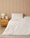 Ribbon Glow Kolay Ütülenir Çift Kişilik Nevresim Seti 200x220 cm Pembe