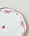 Ribbon Joy New Bone Pasta Tabağı 20 cm Kırmızı - Yeşil