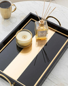 Rich Dekoratif Tepsi Siyah-Gold