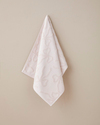Romance Ribbon Pamuk Jakarlı Yüz Havlusu 50x80 cm Pudra