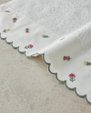 Romantic Flowers Pamuklu Nakışlı Yüz Havlusu 50x80 cm Ekru