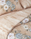 Rose Bright Dijital Baskılı Kolay Ütülenir  Tek Kişilik Nevresim Takımı 160x220 cm Kahverengi