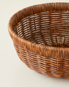 Roselle Plastik Rattan Sunumluk 26x10,5 cm Kahverengi