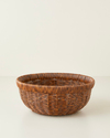 Roselle Plastik Rattan Sunumluk 26x10,5 cm Kahverengi
