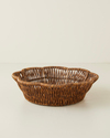 Roselle Rattan Sunumluk 25x6,5 cm Kahverengi