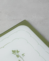 Rosemary Cam Kesme Tahtası 25x35 cm Yeşil-Beyaz