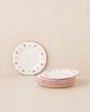 Rosette Porselen 6'lı Pasta Seti 22 cm Pembe