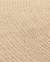 Round Dekoratif Jüt Kilim Naturel