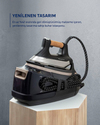 Rowenta Eco Steam Pro DG9661 Buhar Kazanlı Ütü 2800 W Siyah-Bej
