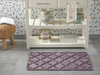 Roxbury Emboss Kaydırmaz Taban Mutfak Paspası 60x90 cm Mürdüm
