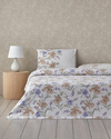 Rustic Blossom Pamuk Tek Kişilik Nevresim Takımı 160x220 cm Lila - Bej