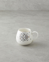 Sagittarius New Bone China Kupa 325 ml Siyah-Beyaz-Gold