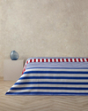 Sailor’S Stripe King Size Çok Amaçlı Örtü Kırmızı - Lacivert