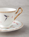 Sakura Dream New Bone China Çay Fincanı Takımı Pembe