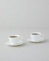 Sakura New Bone China 4 Parça 2 Kişilik Kahve Fincan Takımı Gold
