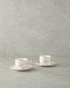 Sakura Style New Bone China 4 Parça 2 Kişilik Kahve Fincan Takımı Açık Pembe