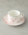 Sakura Style New Bone China Çay Fincanı Takımı Açık Pembe