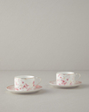 Sakura Style New Bone China Çay Fincanı Takımı Açık Pembe