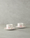 Sakura Style New Bone China Çay Fincanı Takımı Açık Pembe