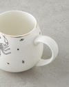 Scorpio New Bone China Kupa 325 ml Siyah-Beyaz-Gold