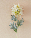 Sea Holly Tek Dal Yapay Çiçek Beyaz