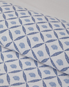 Sea Shell Baskılı Çift Kişilik Pike Takımı 200x220 cm Mavi