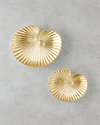 Sea Shells Dekoratif Tabak Gold
