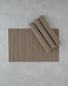 Serene Bambu 4'lü Amerikan Servis 30x45 cm Siyah-Krem