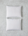 Serene Stripes Pamuklu 2'li Yastık Kılıfı 50x70 cm Pembe