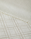 Serina Ekose Varak Baskılı Çift Kişilik Battaniye 200x220 cm Krem