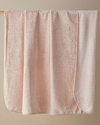 Shabby Rose Emboss Çift Kişilik Battaniye Pudra