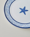 Shellwave Porselen 4'lü Pasta Seti 19 cm Lacivert-Beyaz