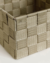 Shine Polipropilen Sepet 16x16x9,5 cm Koyu Bej