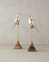 Shiny Bird Polyresin Biblo Gold
