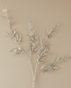 Silver Pine Stem Tek Dal Yapay Çiçek Beyaz