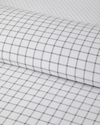 Simple Checks Kolay Ütülenir Çift Kişilik Nevresim Takımı 200x220 cm Gri
