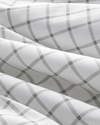 Simple Checks Kolay Ütülenir Çift Kişilik Nevresim Takımı 200x220 cm Gri