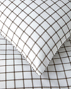Simple Checks Kolay Ütülenir Çift Kişilik Nevresim Takımı 200x220 cm Kahverengi