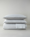 Simple Checks Kolay Ütülenir Çift Kişilik Nevresim Takımı 200x220 cm Kahverengi