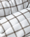 Simple Checks Kolay Ütülenir Çift Kişilik Nevresim Takımı 200x220 cm Kahverengi