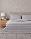 Sleek Lines Kolay Ütülenir Çift Kişilik Nevresim Takımı 200x220 cm Gri