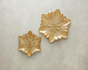 Snow Flake Cam Pasta Tabağı Gold