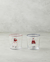 Snowflake Cam Bardak 420 ml Kırmızı - Yeşil