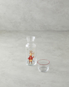 Snowflake Cam Başucu Sürahi 700 Ml + 220 Ml Kırmızı - Yeşil