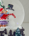Snowman Polyresin Kar Küresi Beyaz