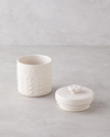 Soft Bloom Stoneware Kavanoz Krem