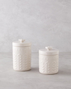 Soft Bloom Stoneware Kavanoz Krem