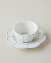 Soft Cloud Stoneware 4 Parça 2 Kişilik Çay Fincanı Takımı 150 ml Açık Mavi